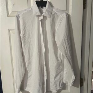 Classic White Men's Dress Shirt